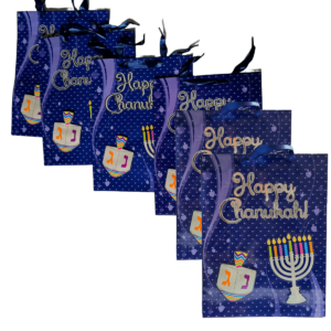 Set de 6 bolsas de regalo con decoración 3D