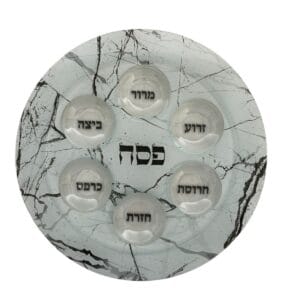 Keará Plato Séder Pesaj- Marmoleado