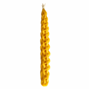 Vela De Havdala Para Shabat-en Color Miel - Amarillo