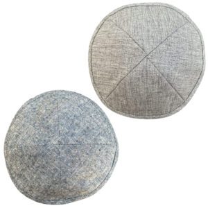 Kipá : Gris Y Azul Pack Judaísmo Shabat