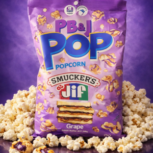 PB&J POP Popcorn / Palomitas de Maíz Kosher Sabor Mantequilla de Maní y Mermelada de Uva