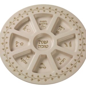 Keara Melamina Rosh Hashana  35 cm Flores-Plato Rosh Hashana