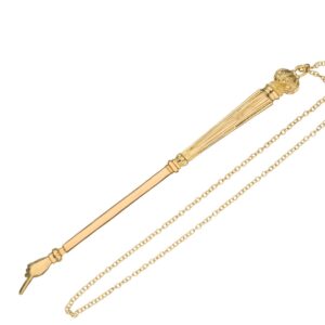 Yad De Metal Señalador Dorado De 23 cm -Torah