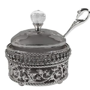 Mielera Filigrana Metálica, Plateado- Rosh hashana